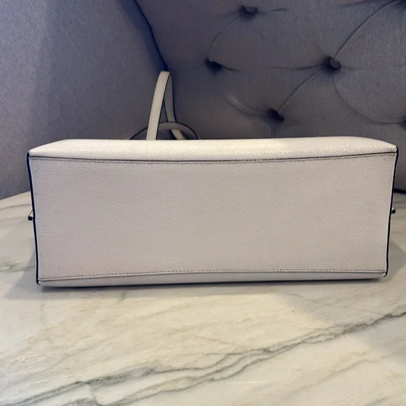 Authentic Coach Ivory Crossgrain Leather CityTote Bag! - Picture 7 of 16